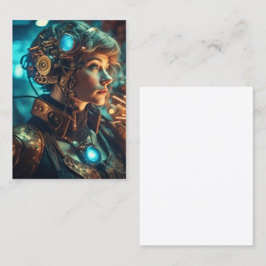 私は強く力強いスーパーヒーローを夢見ている 名刺 (正面/裏面)