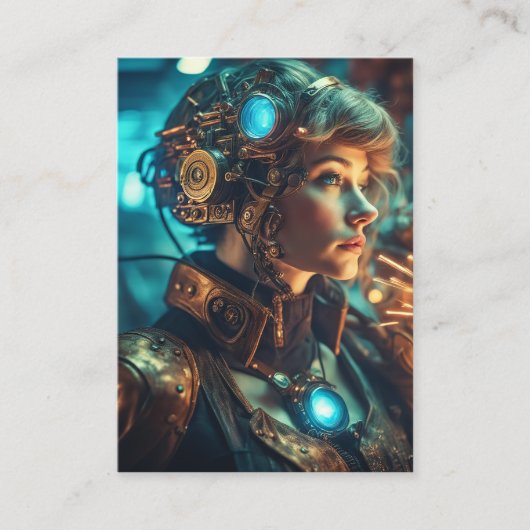 私は強く力強いスーパーヒーローを夢見ている 名刺 (正面)