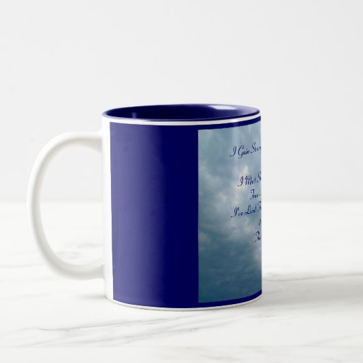 私は強さ、勇気およびConfidencを…得ます ツートーンマグカップ (左)