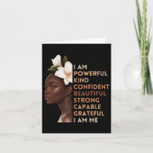 私は強力な種類の自信を持って美しい強いカパ カード (正面)