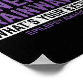 私は強力な脳波てんかん認識度エピルを持っている ポスター (角)