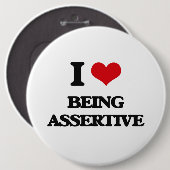 私は強引であることを愛します 缶バッジ (正面&裏面)