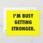 私は強忙しくなるキャラクターやる気を起こさせるE ポストカード (正面/裏面)