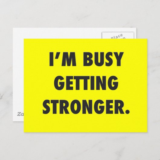 私は強忙しくなるキャラクターやる気を起こさせるE ポストカード (正面/裏面)