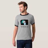 私は強打しますか。 いいえの強打します! Tシャツ (正面フル)