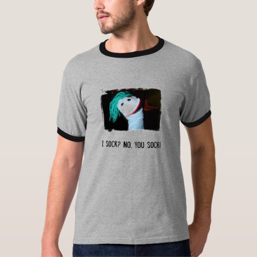 私は強打しますか。 いいえの強打します! Tシャツ (正面)