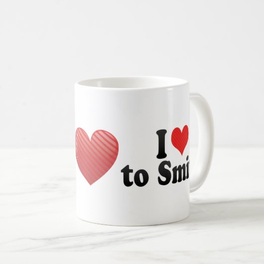 私は強打することを愛します コーヒーマグカップ (正面右)