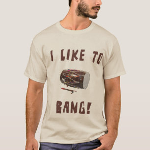 私は強打するのを好みます! DesiのTシャツ Tシャツ