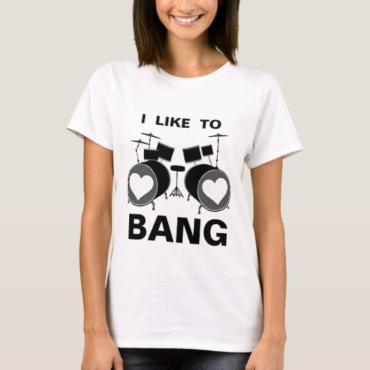 私は強打するのを好みます Tシャツ (正面)