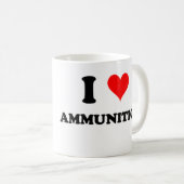 私は弾薬を愛します コーヒーマグカップ (正面右)