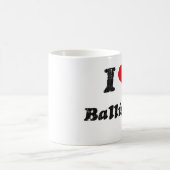 私は弾道学を愛します コーヒーマグカップ (中央)