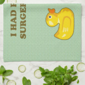 私は形成外科をできていてもらいました キッチンタオル (折り畳み)