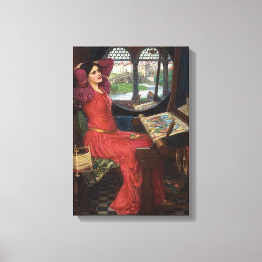 私は影に半分酔っている – John Waterhouse キャンバスプリント (正面)