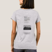 "私は影"の詩のTシャツです Tシャツ (裏面)