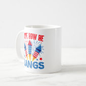 私は彼がカップルのマッチング家族の懇親会を打つ方法が好き コーヒーマグカップ (正面左)