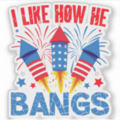 私は彼がカップルのマッチング家族の懇親会を打つ方法が好き シール (正面)