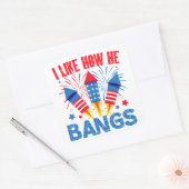 私は彼がカップルのマッチング家族の懇親会を打つ方法が好き スクエアシール (封筒)