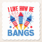 私は彼がカップルのマッチング家族の懇親会を打つ方法が好き ペーパーコースター (正面)