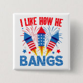 私は彼がカップルのマッチング家族の懇親会を打つ方法が好き 缶バッジ (正面)