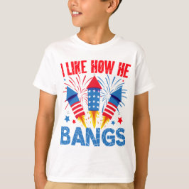 私は彼がカップルのマッチング家族の懇親会を打つ方法が好き Tシャツ