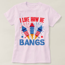 私は彼がカップルのマッチング家族の懇親会を打つ方法が好き Tシャツ