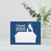 私は彼がソファの後ろにいたイエスを見つけた ポストカード (スタンド正面)