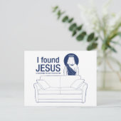 私は彼が長椅子の後ろにいるのが見えた ポストカード (スタンド正面)