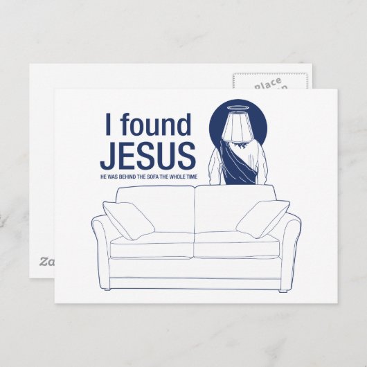 私は彼が長椅子の後ろにいるのが見えた ポストカード (正面/裏面)