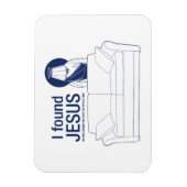 私は彼が長椅子の後ろにいるのが見えた マグネット (縦)