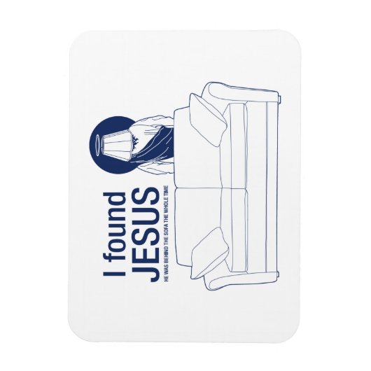 私は彼が長椅子の後ろにいるのが見えた マグネット (縦)