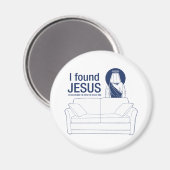 私は彼が長椅子の後ろにいるのが見えた マグネット (正面/裏面)