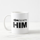 私は彼とあります(去られて) コーヒーマグカップ (左)