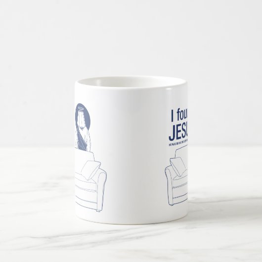私は彼によってがソファの後ろに全チタニウムだったイエス・キリストを見つけました コーヒーマグカップ (中央)