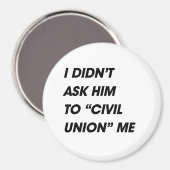 私は彼に市民活頼動を行わせなかった マグネット (正面/裏面)