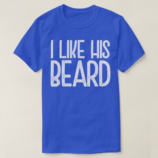 私は彼のあごひげが好き15 Tシャツ (デザイン正面)