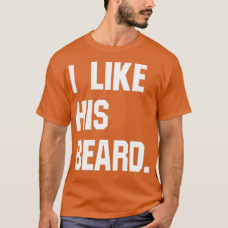 私は彼のあごひげのギフトおもしろいが好き1 Tシャツ