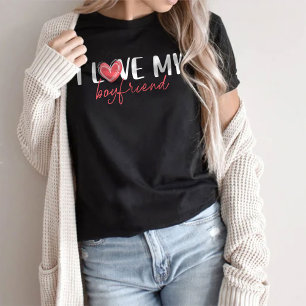 私は彼のために私のガールフレンドTee、ボーイフレンドのシャツが大好き Tシャツ