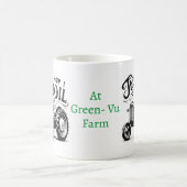 私は彼のために転がヴィンテージトラクターのマグを行う方法である コーヒーマグカップ (中央)