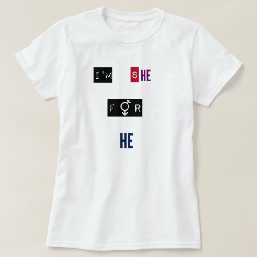 私は彼のための彼女です Tシャツ (デザイン正面)