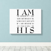 私は彼のキャンバスカスタムだ キャンバスプリント (インサイチュ (ウッドフロア))