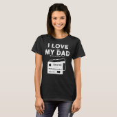 私は彼のクレジットカードパパを使うことを私に愛している Tシャツ (正面フル)