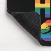 私は彼のゲイカップルのマッチングLGBTQプライド マウスパッド (コーナー)