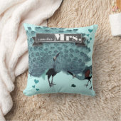 私は彼のミセス・ピーコック枕 クッション (ブランケット)