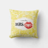 私は彼のミセス・レッド・リップレモンのベストヴィンテージフローラ クッション (正面)