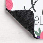 私は彼の喜び明るい花模様マウスパッド マウスパッド (コーナー)