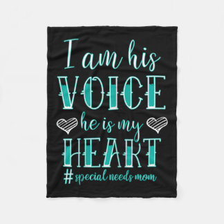私は彼の声は彼が私の特別なハートである フリースブランケット
