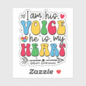 私は彼の声は彼は私のハート、自閉症の母である シール (シート)