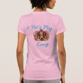 私は彼の女王、彼ですTank私の王です Tシャツ (裏面)