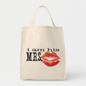 私は彼の妻である。 トートバッグ (正面)