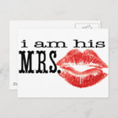私は彼の妻である。 ポストカード (正面/裏面)